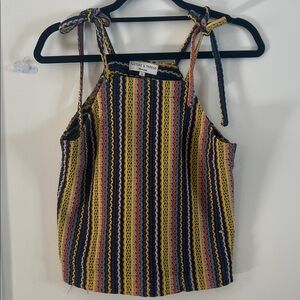 Madewell Multicolor Striped Camisole with Tie Straps